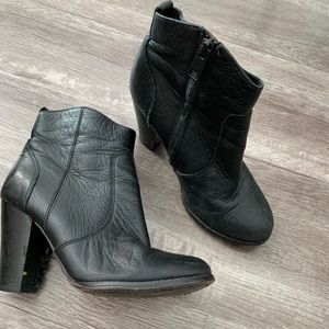 JOIE black heeled booties